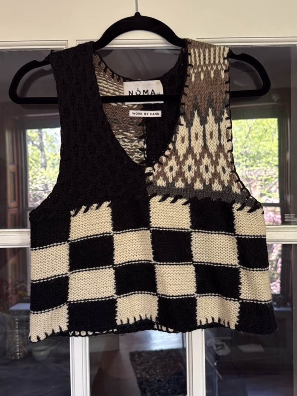 NOMA t.d. Black Patchwork Vest